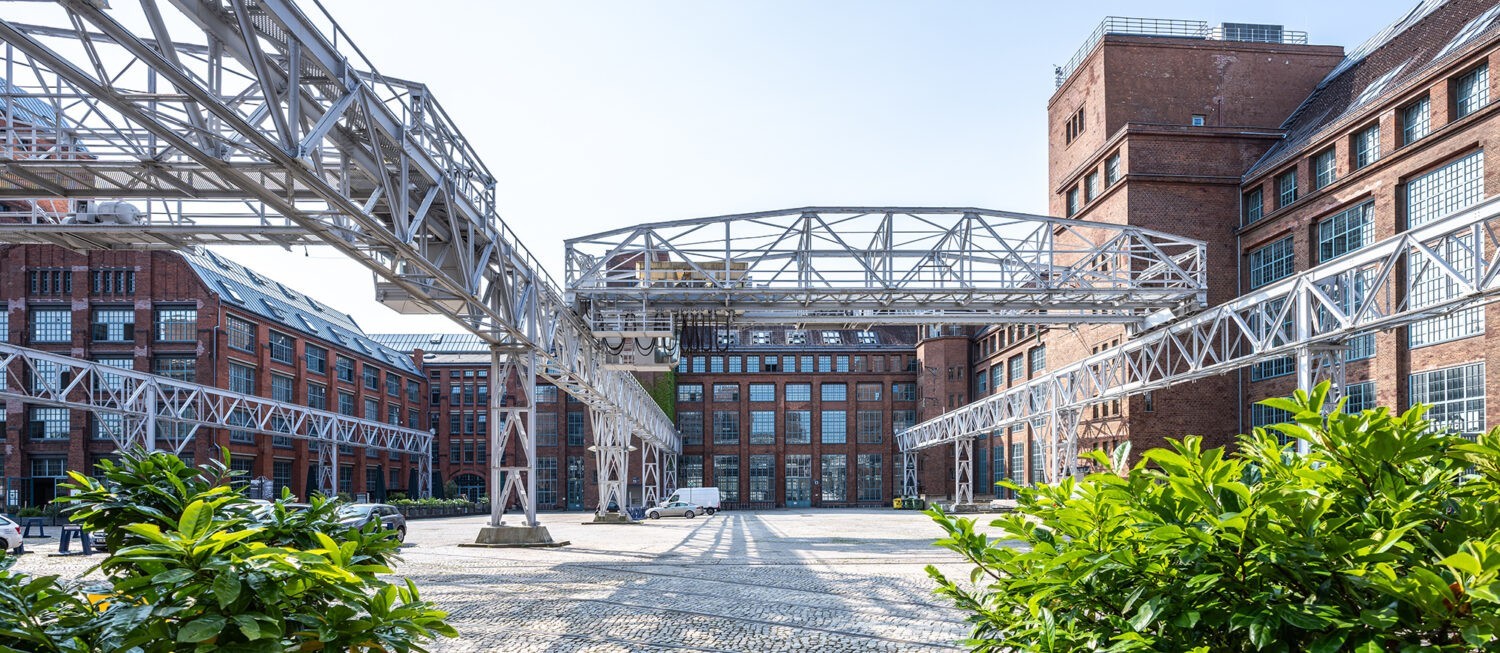 Historischer Hof des AEG-Areals in Berlin